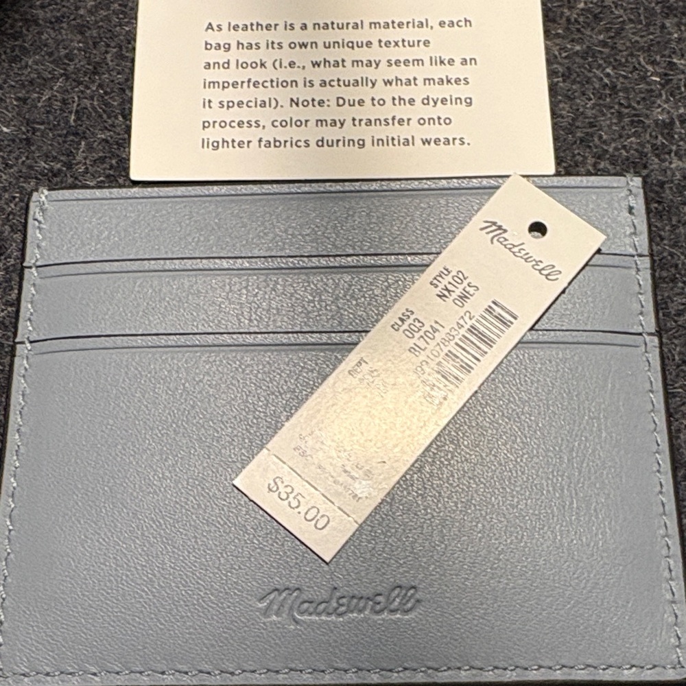 Madewell Light Blue Card Holder - Picture 9 of 12